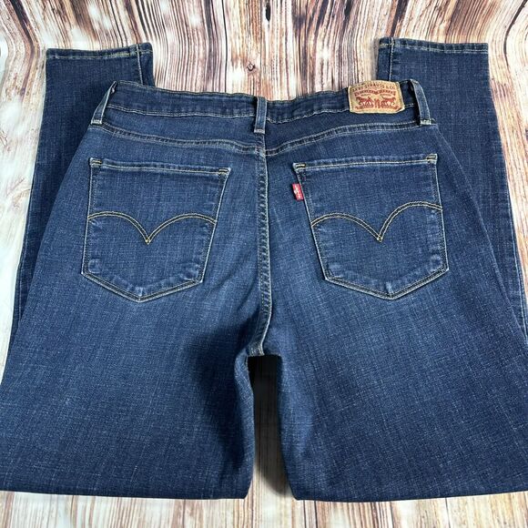 Levi's 721 HIGH RISE SKINNY Womens Size 31 Blue Jeans Denim Pants 30x27.5 - Picture 3 of 11